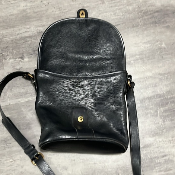 Vintage Coach Black Pebbled Leather Bucket Bag - Picture 11 of 16